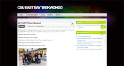 Desktop Screenshot of csueastbaytkd.com